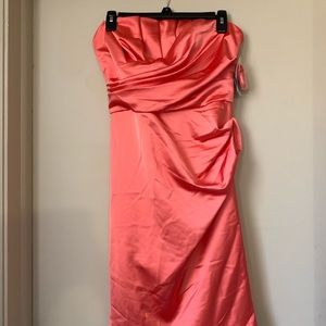 David’s Bridal Coral Reef Mini Dress Size 8